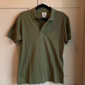 Men’s Lacoste Green short sleeved polo